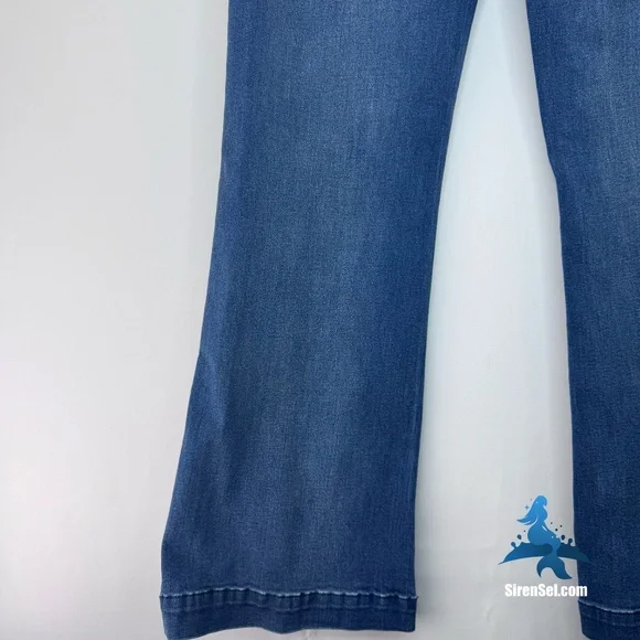 1231 7 For All Mankind Tailorless Dojo Jeans - Size 32 - Blue - Picture 10 of 16